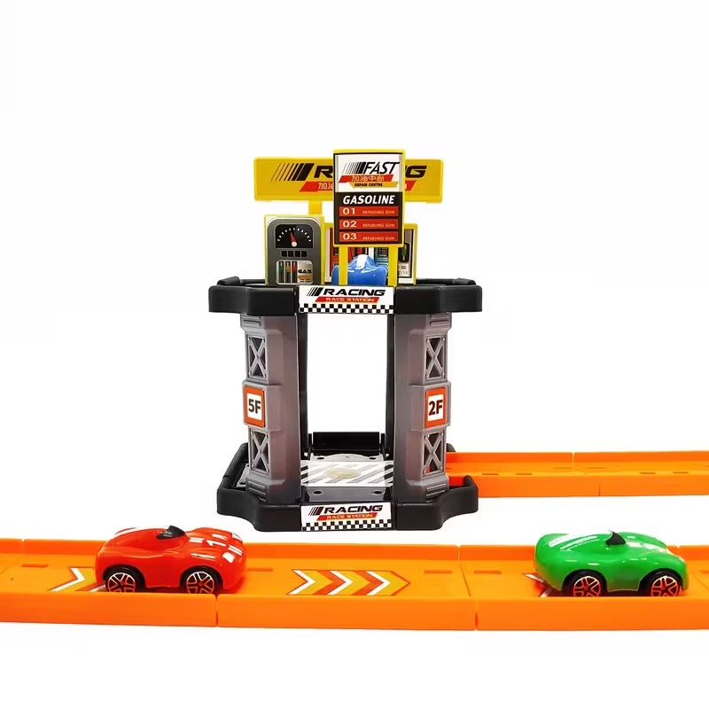 3D Multi-Level Racing Track Toy Set