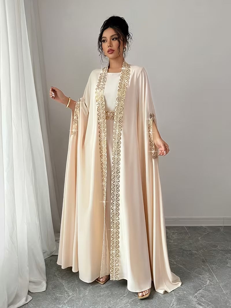 2pcs Batwing Sleeve Dress