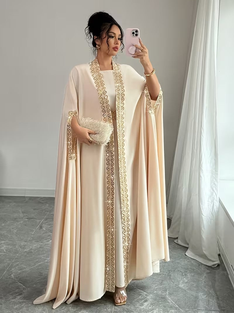 2pcs Batwing Sleeve Dress