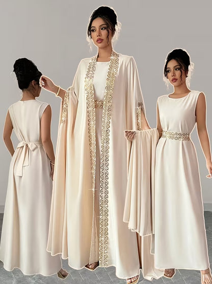 2pcs Batwing Sleeve Dress