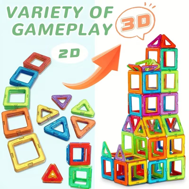 Educational Magnetic Building Block Stem