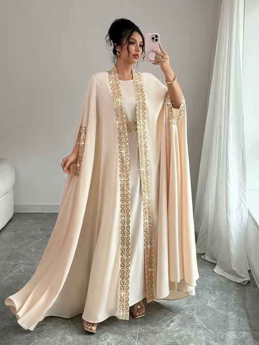 2pcs Batwing Sleeve Dress