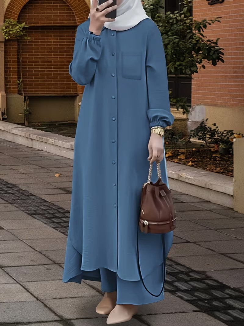 Two Piece Long Sleeve Abaya