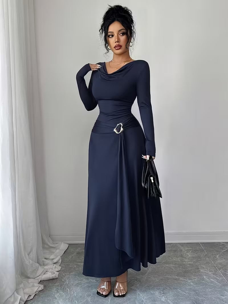 V-Neck Bell Sleeve Dress
