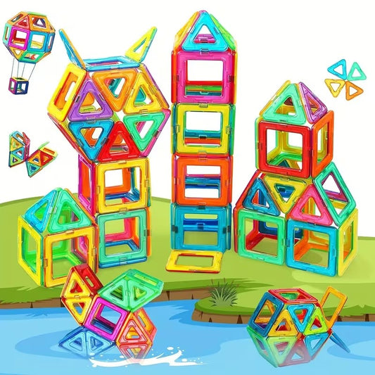Educational Magnetic Building Block Stem