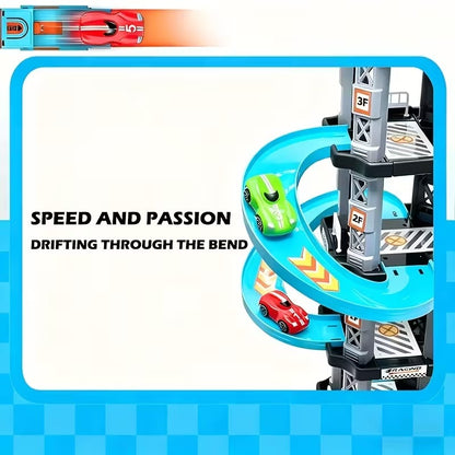 3D Multi-Level Racing Track Toy Set