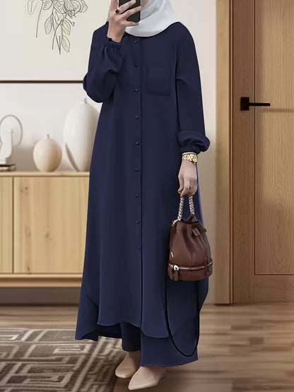 Two Piece Long Sleeve Abaya